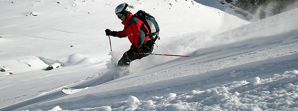 Photo de sport : Skieur hors-piste